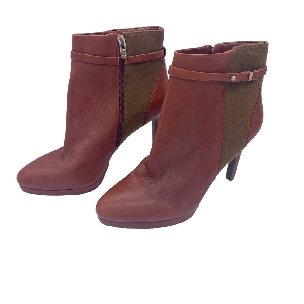 Antonio Melani brown leather booties